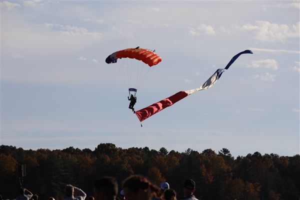Person Parachuting