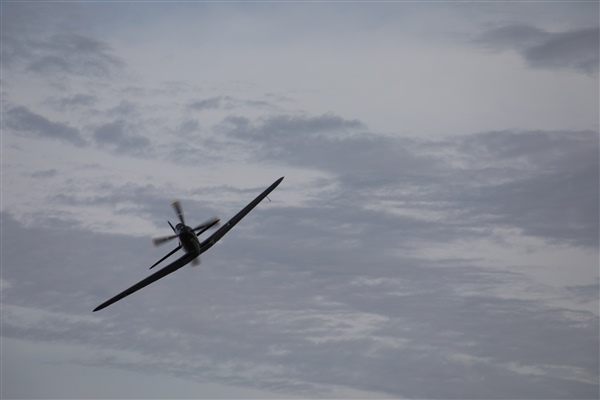 Airplane in Overcast Sky 3