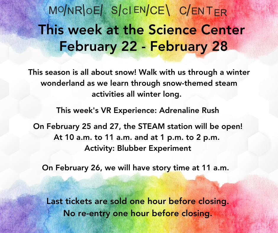 02.22.26 to 02.28.26 - This Week at the Science Center