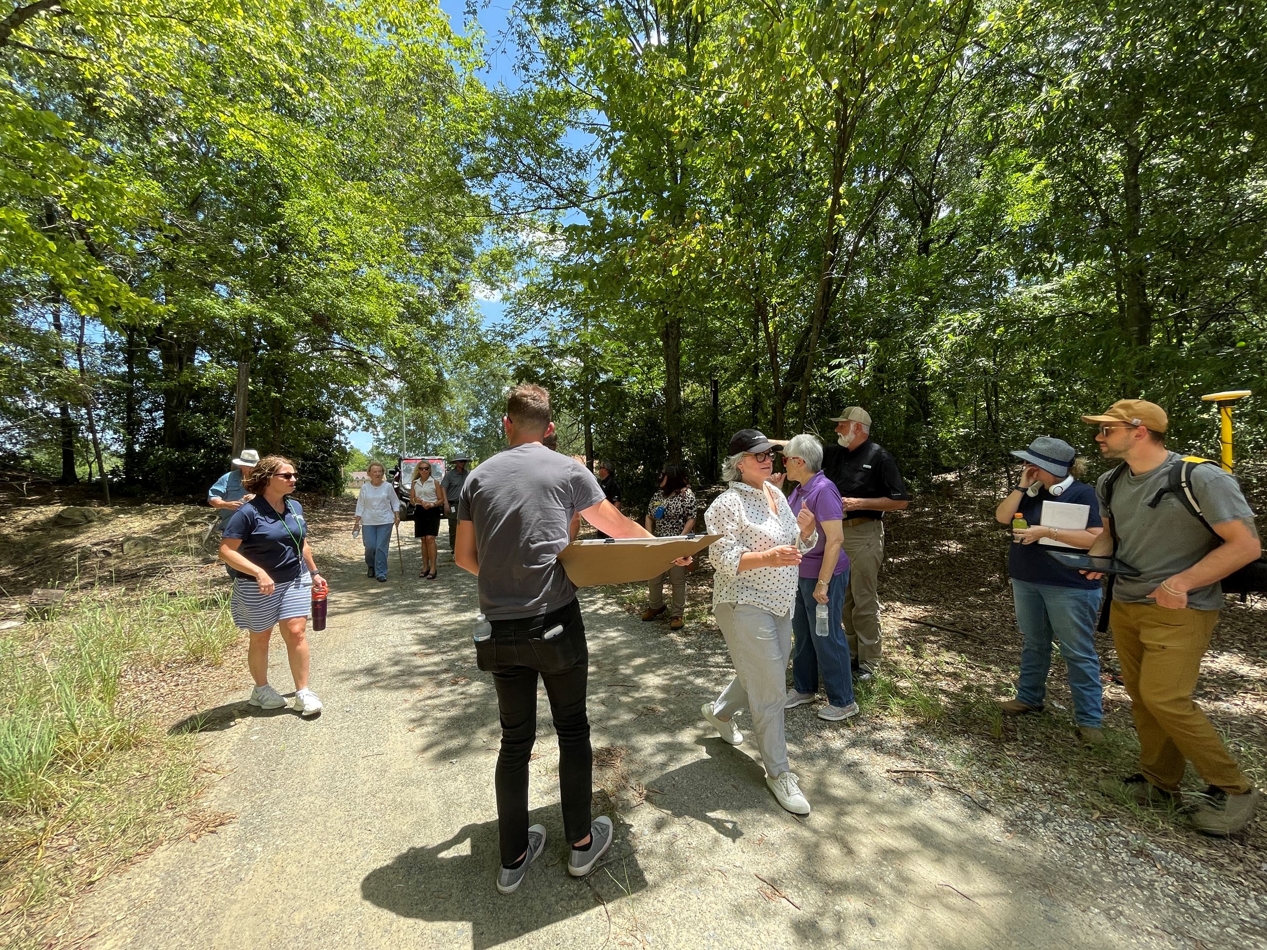 City staff visited the Winchester site for a land analysis.